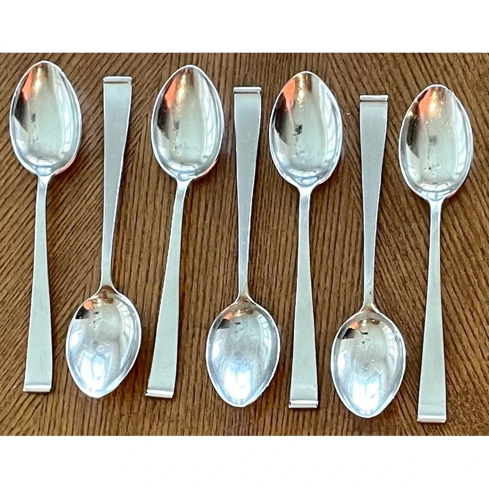 Lyon New Charm‎ Stainless Flatware Set 58 Pc Mid Century Atomic Serving Lot